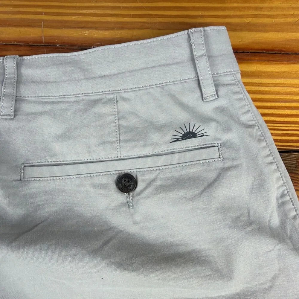 Faherty Men's Casual Golf Shorts Gray Size 34